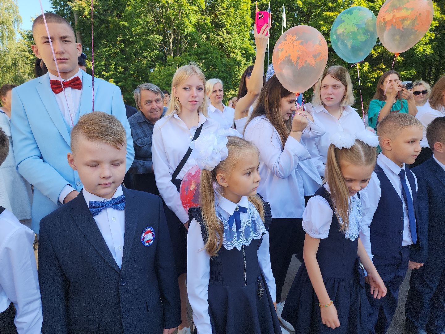 Кашира, СОШ №4, День знаний, 1 сентября, первоклассники