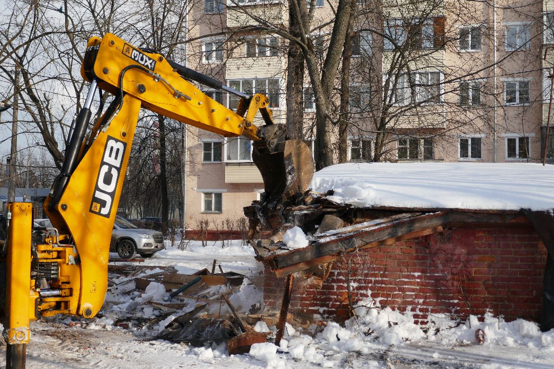 Благоустройство, Подольск, демонтаж, снос