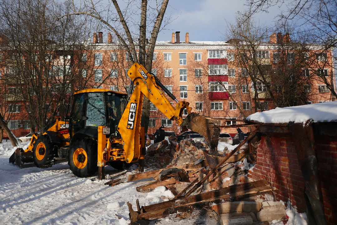 Благоустройство, Подольск, демонтаж, снос