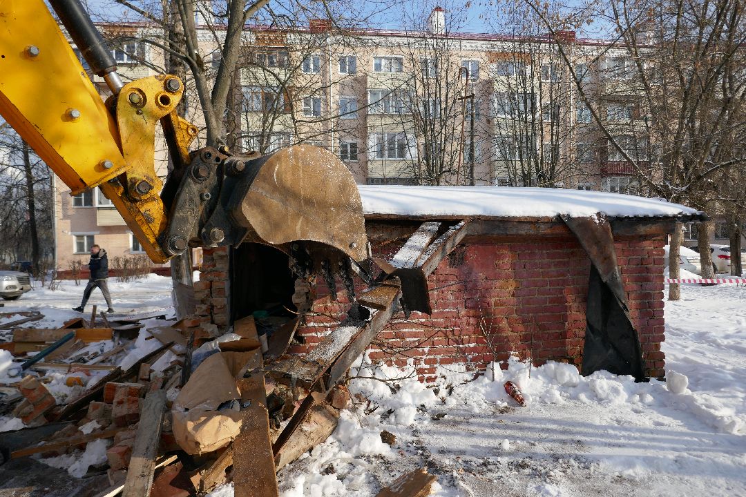 Благоустройство, Подольск, демонтаж, снос