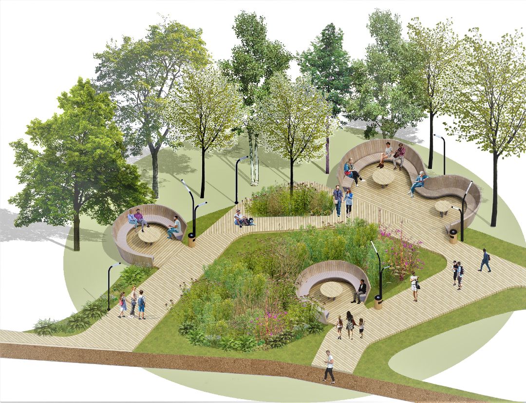 благоустройство, парк, арт-объект, деревья, облепиха, облепиховый сад, Реутов