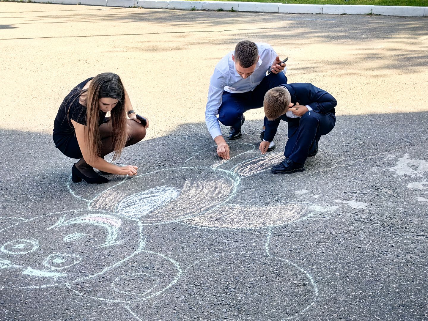 Парк, конкурс, рисунок, День Знаний