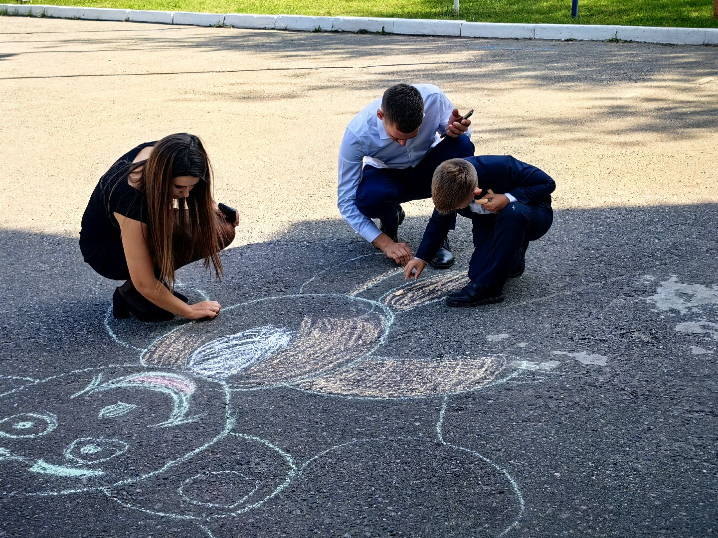 Парк, конкурс, рисунок, День Знаний