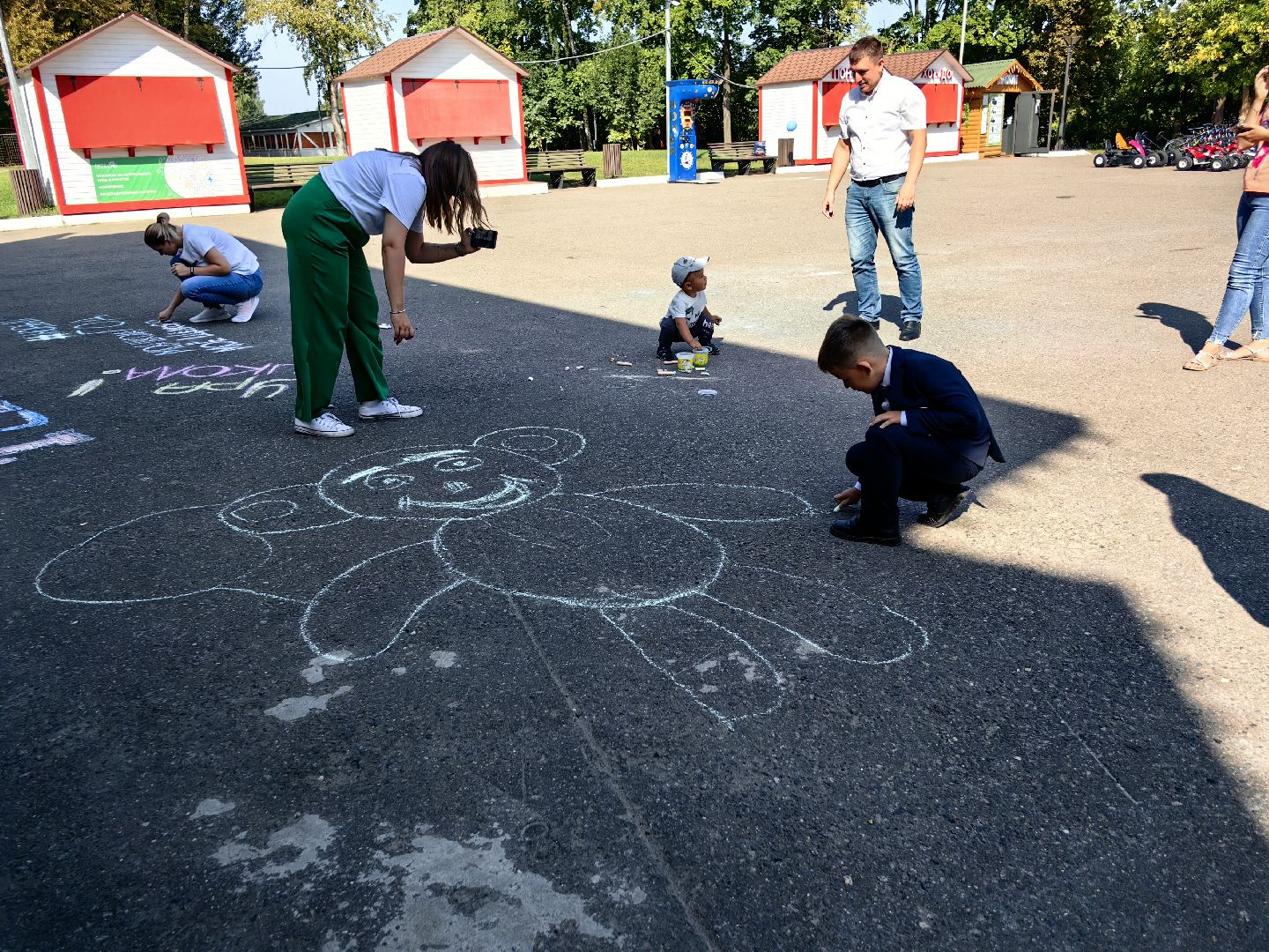 Парк, конкурс, рисунок, День Знаний