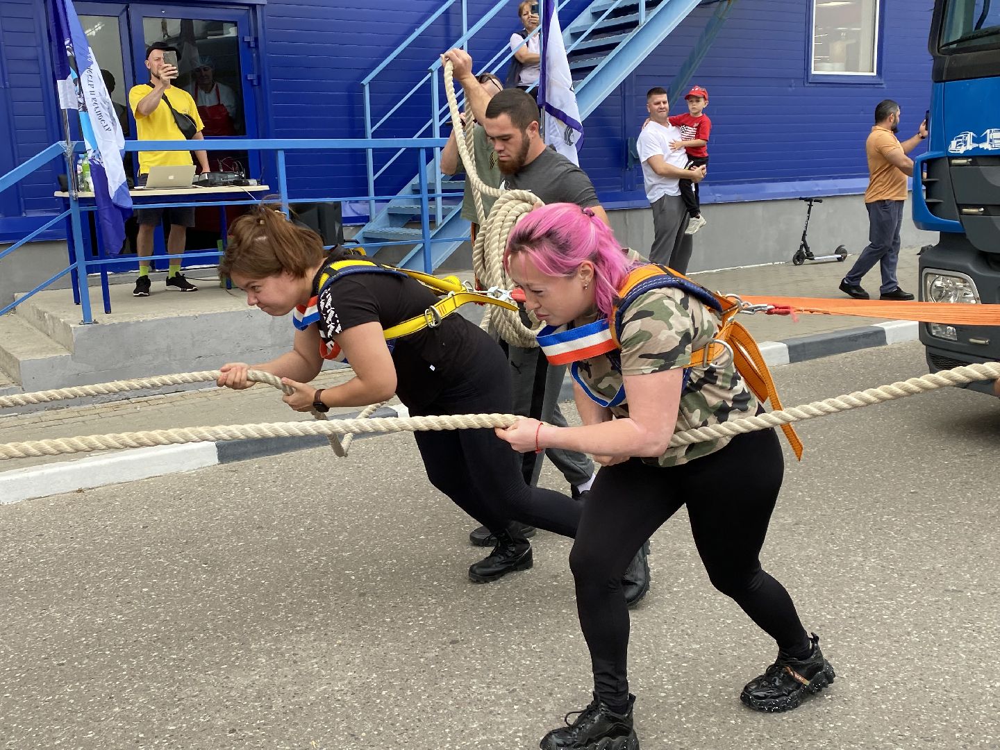 Балашиха, буксировка тяжёлой техники, силовой экстрим