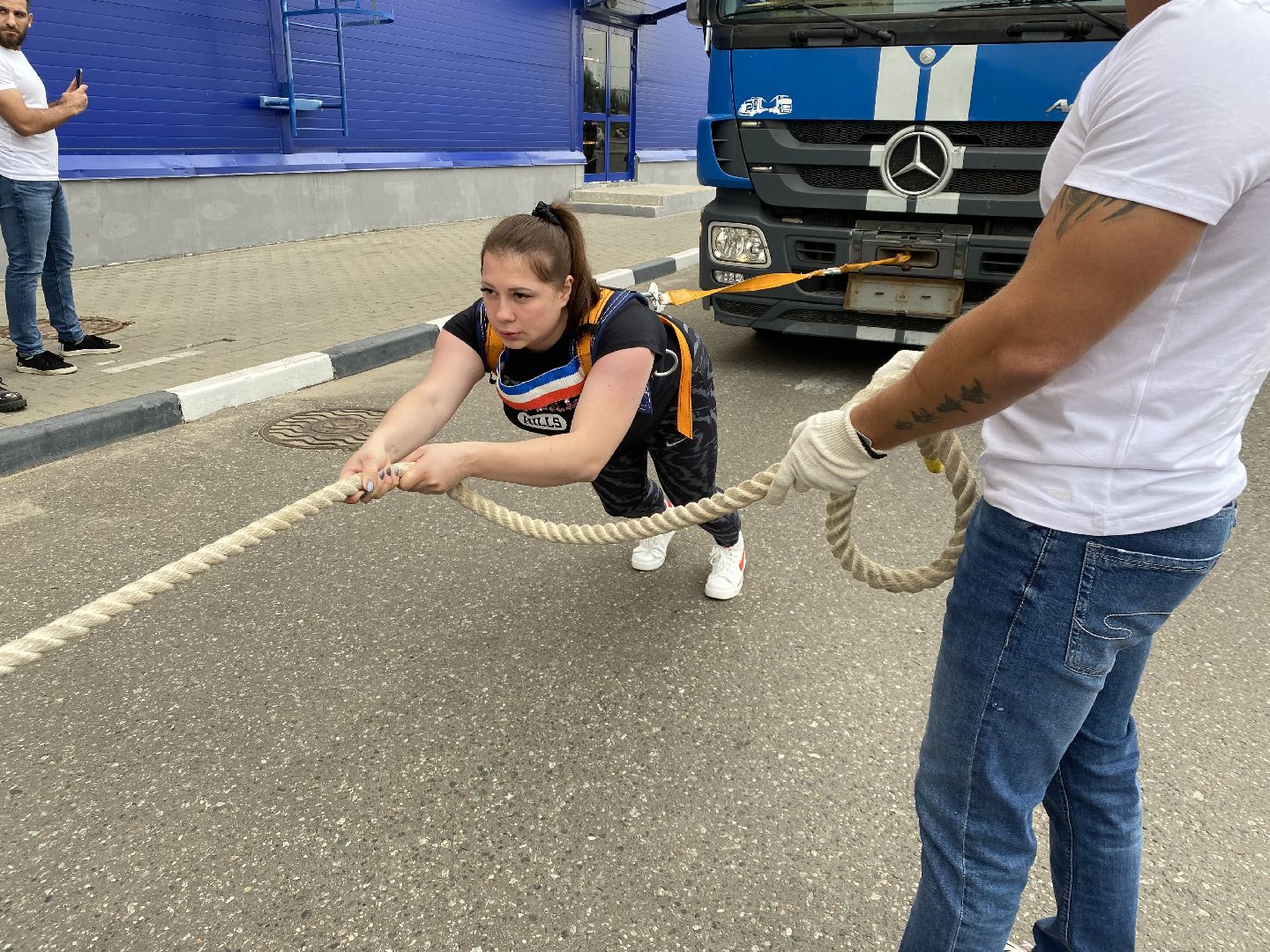 Балашиха, буксировка тяжёлой техники, силовой экстрим