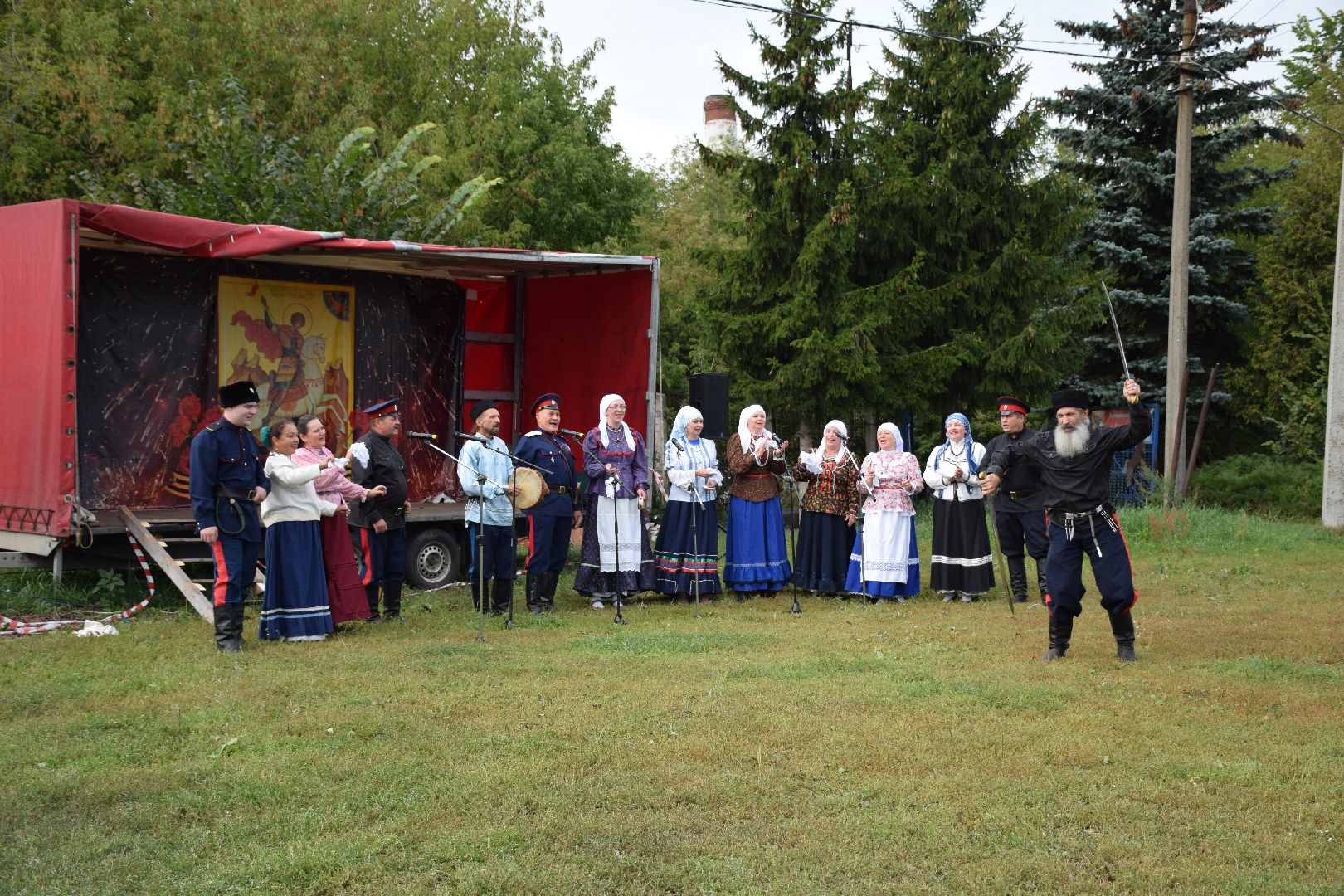 Павловский Посад, городской округ Павловский Посад, люди, праздник, казаки, ансамбль