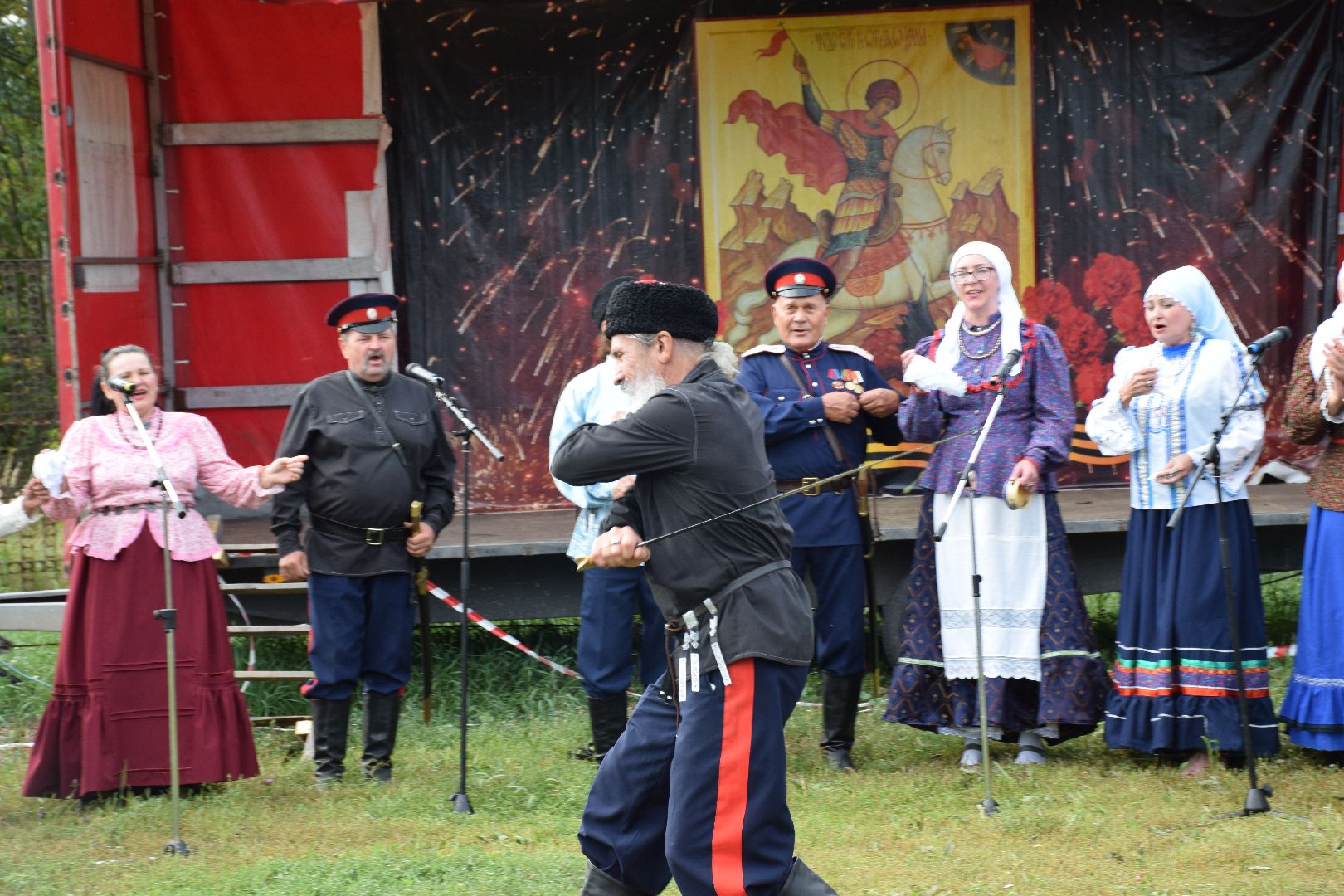 Павловский Посад, городской округ Павловский Посад, люди, праздник, казаки, ансамбль
