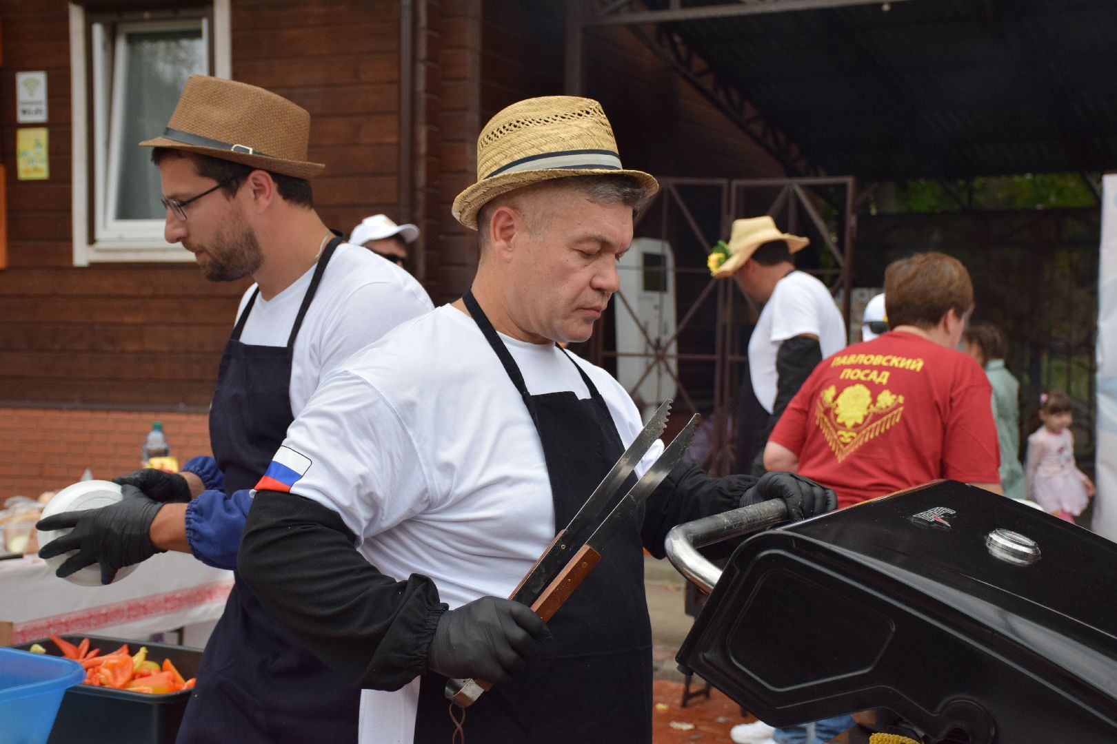 Павловский Посад, городской округ Павловский Посад, люди, парк, лето, еда, фестиваль