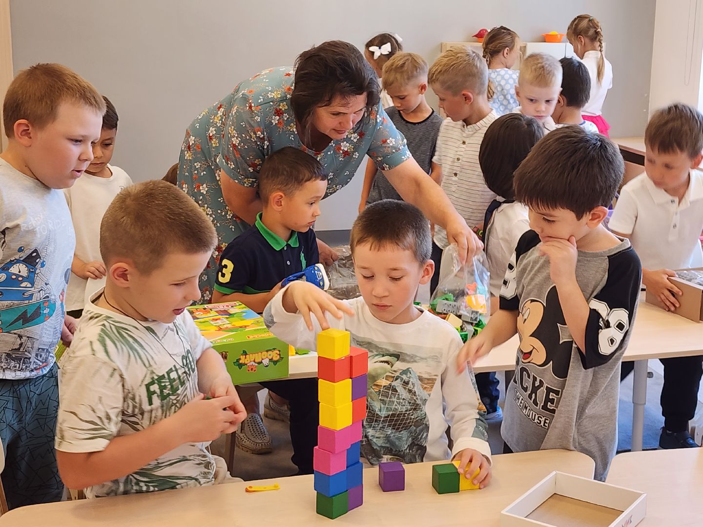 детский сад; бобрёнок; дети; строительство