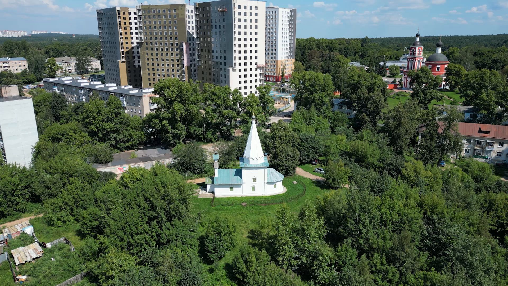 лыткарино, туризм, путешествие,церкви, видео с коптера,