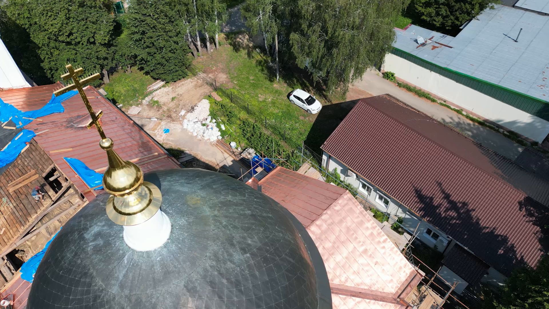 храм, туризм,фряново, видео с коптера,