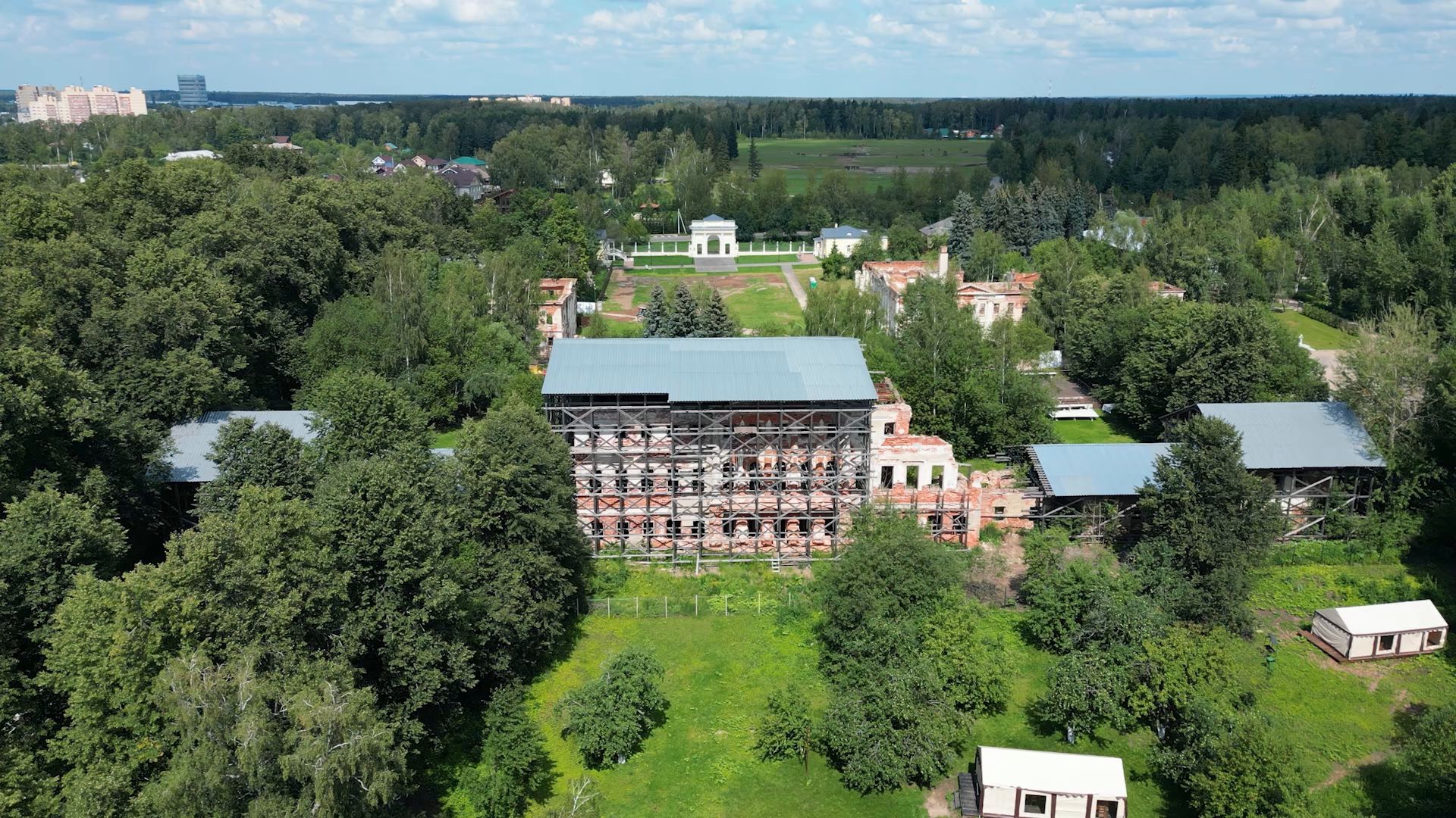 щелково, фестивальная площадка, свадьба,туризм, видео с коптера,