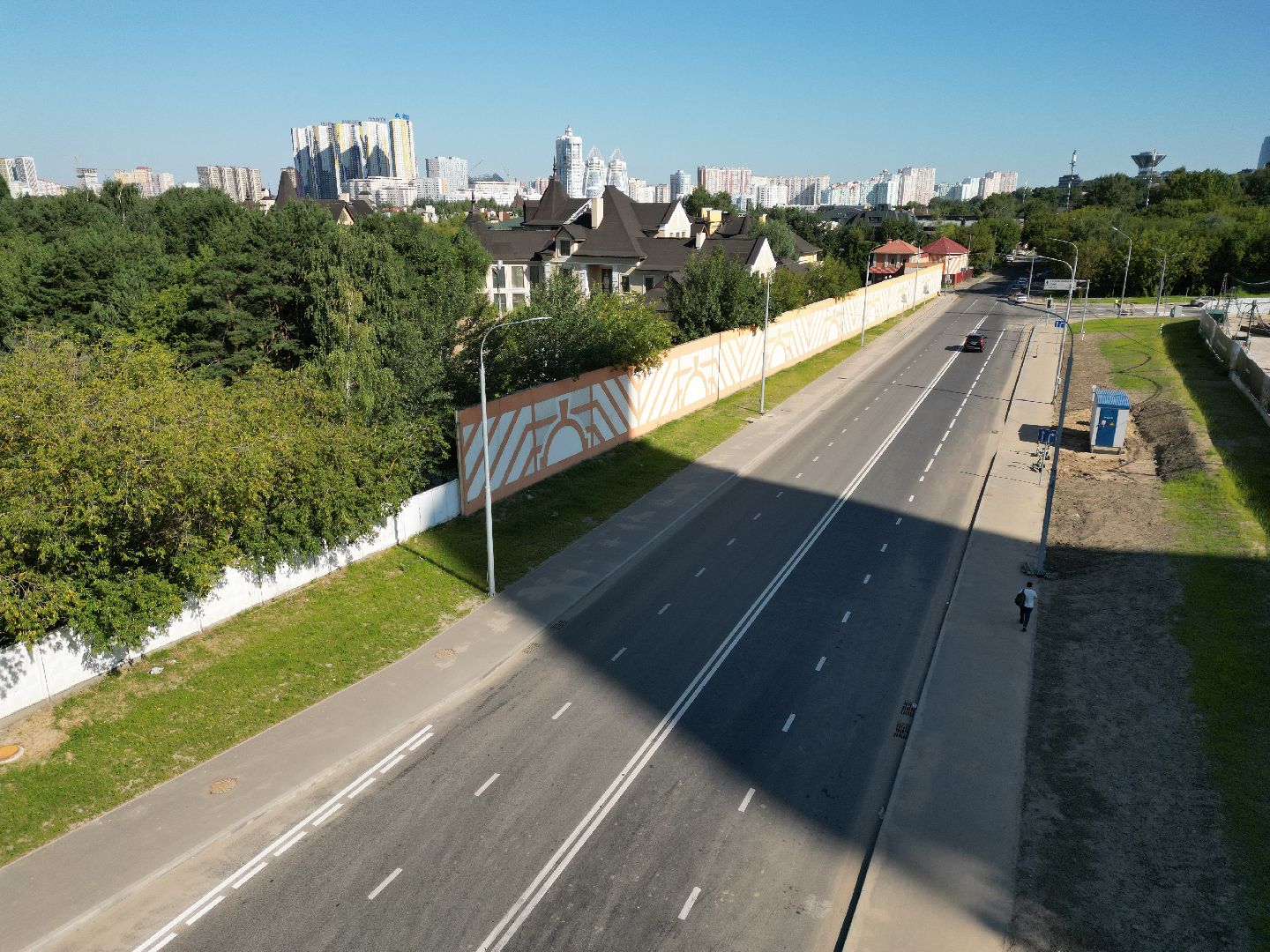 мякиннико, дорога,шоссе, видео с коптера,