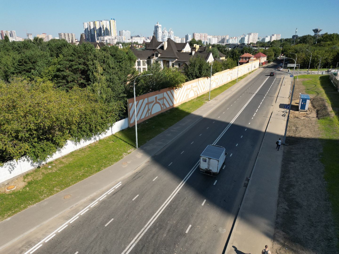 мякиннико, дорога,шоссе, видео с коптера,