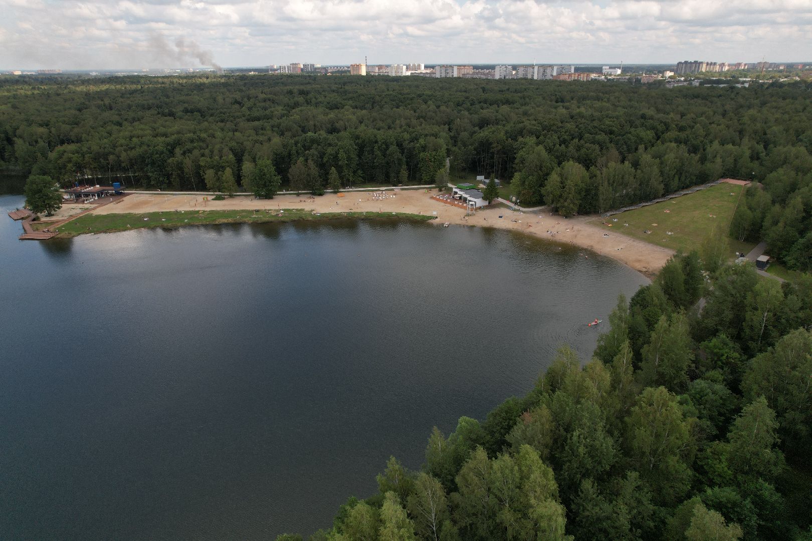 авангард, пляж,электросталь, видео с коптера,