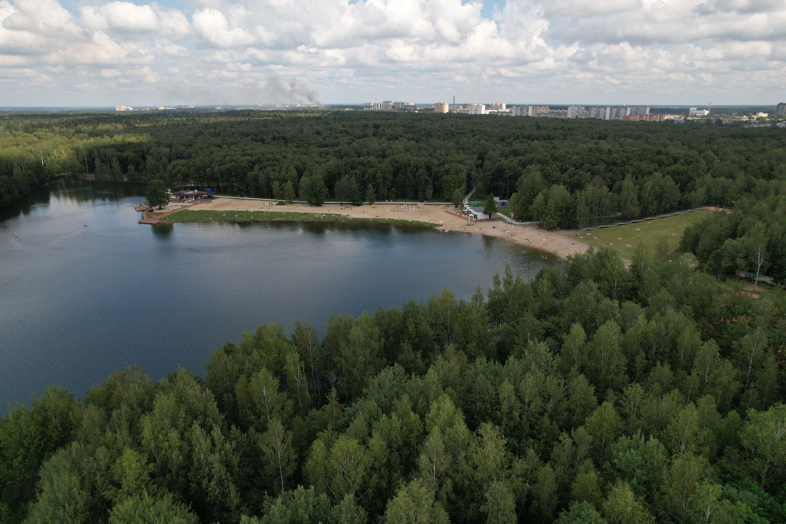 авангард, пляж,электросталь, видео с коптера,