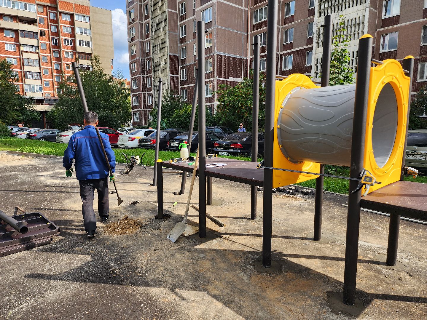 серпухов, ивановские дворики, улица новая, благоустройство, детская площадка,