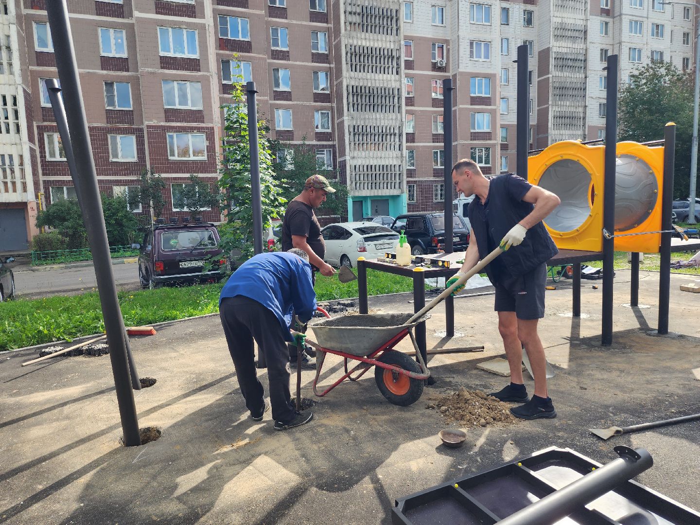 серпухов, ивановские дворики, улица новая, благоустройство, детская площадка,