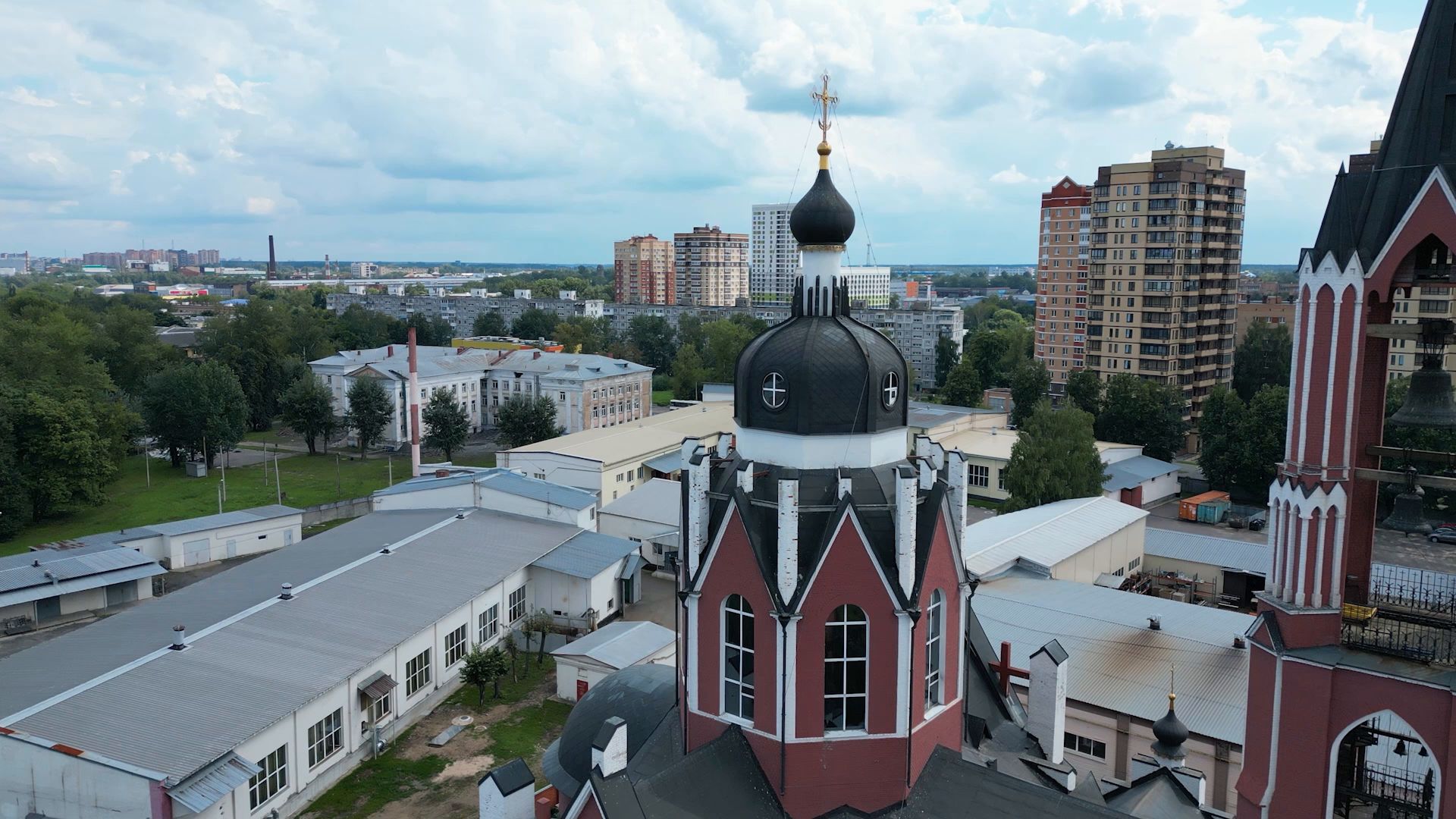 церковь, история,щёлково, видео с коптера,