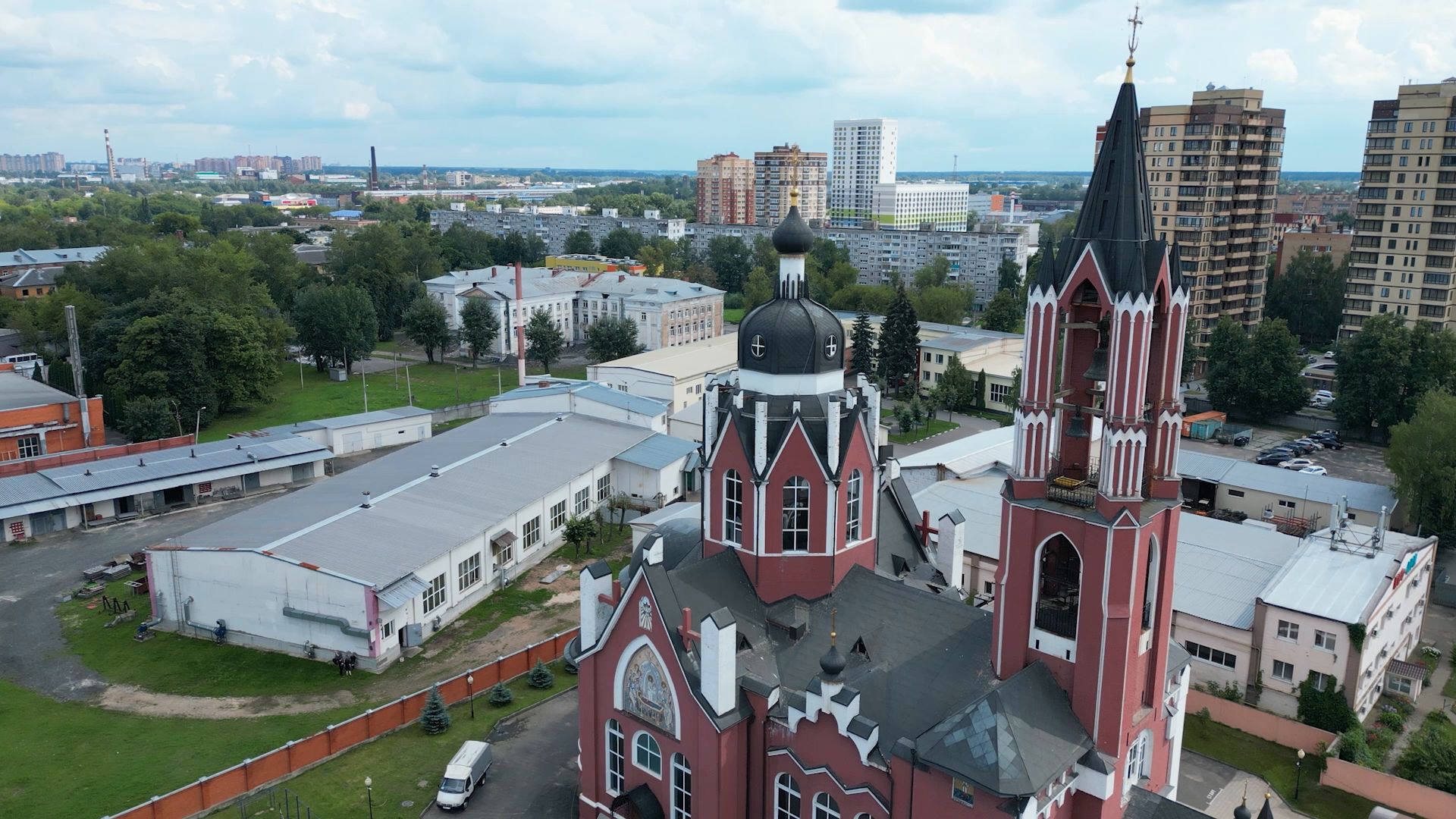 церковь, история,щёлково, видео с коптера,