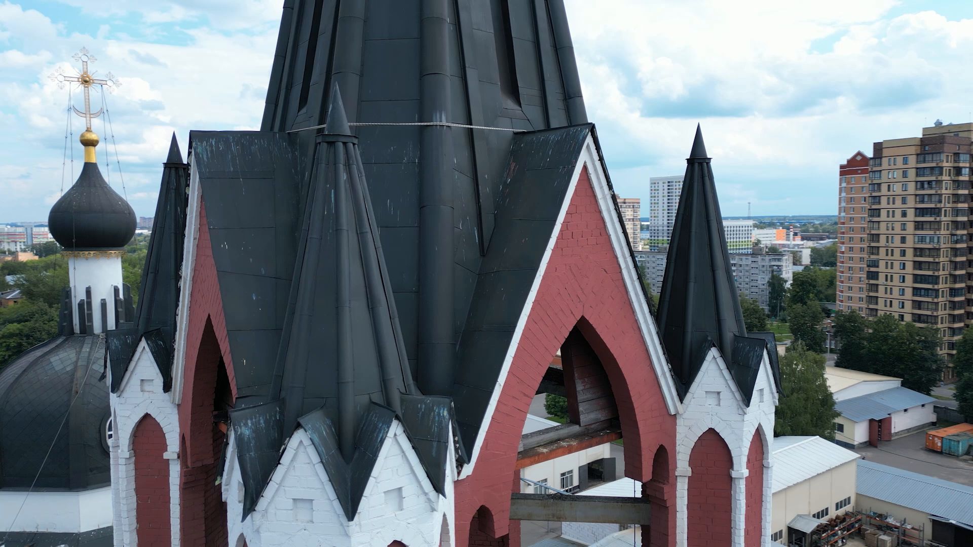 церковь, история,щёлково, видео с коптера,