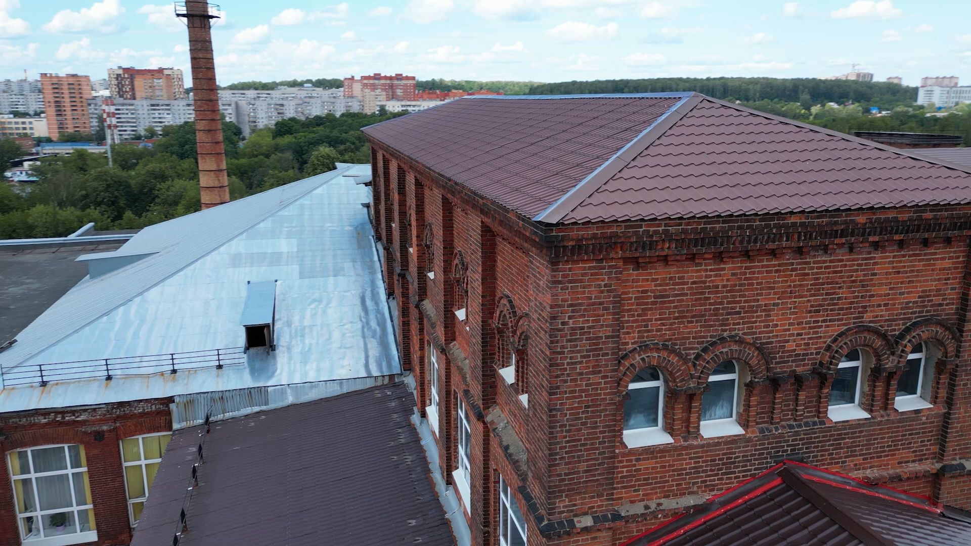 здание, щелково, фабрика,рабенек, видео с коптера,