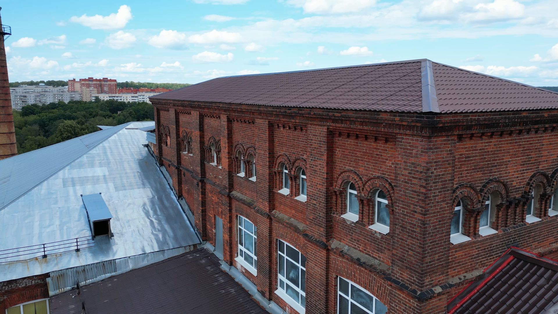 здание, щелково, фабрика,рабенек, видео с коптера,