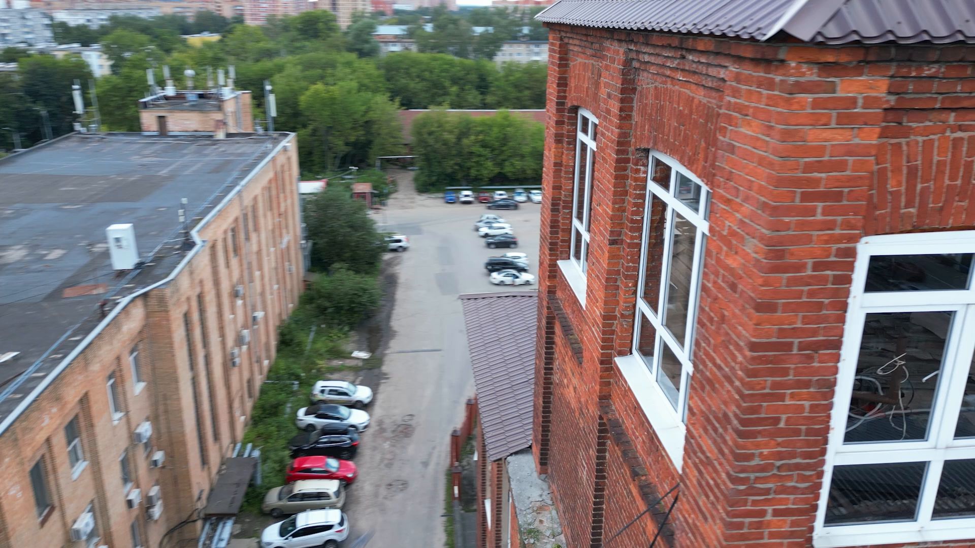 здание, щелково, фабрика,рабенек, видео с коптера,