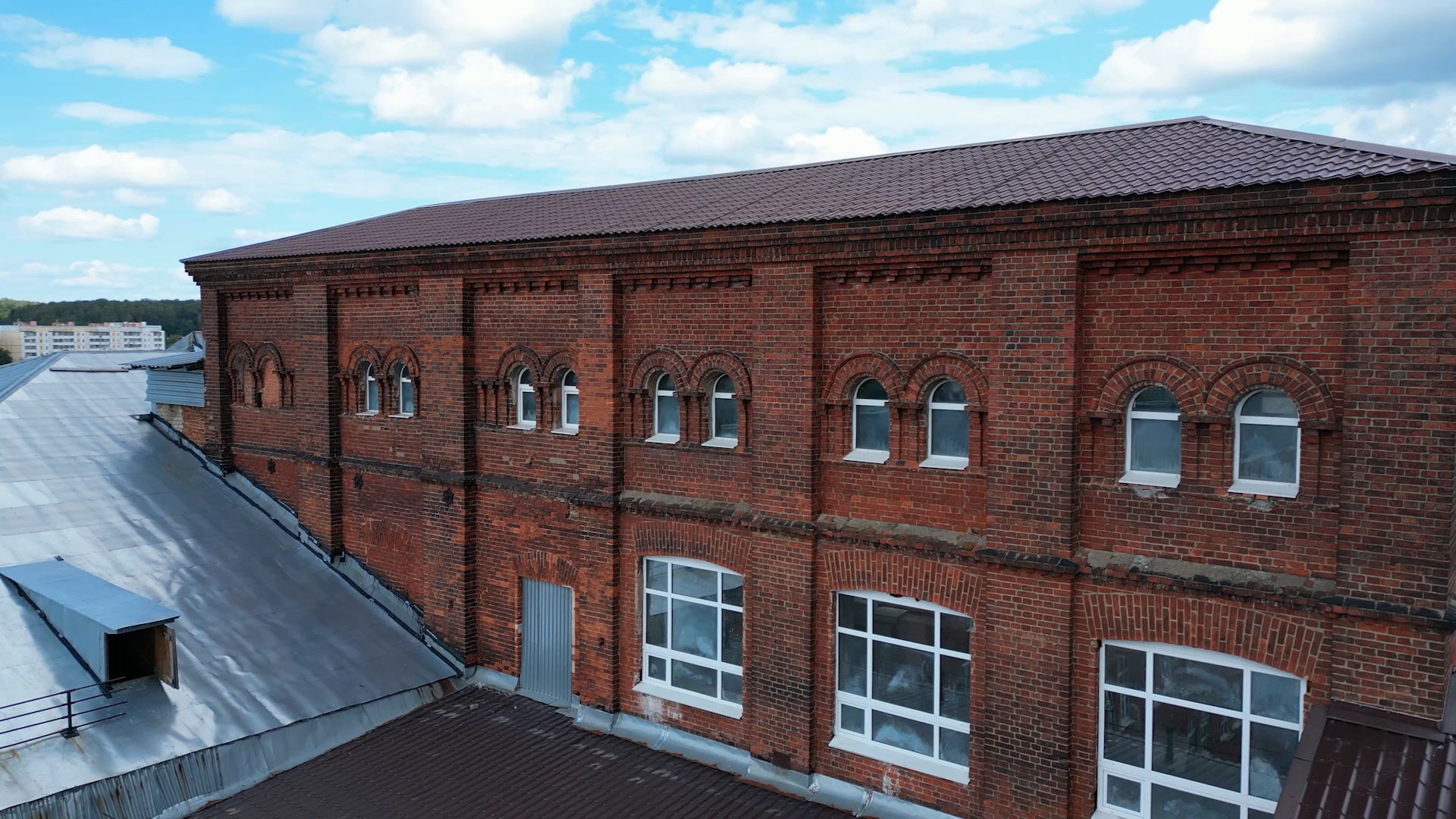 здание, щелково, фабрика,рабенек, видео с коптера,