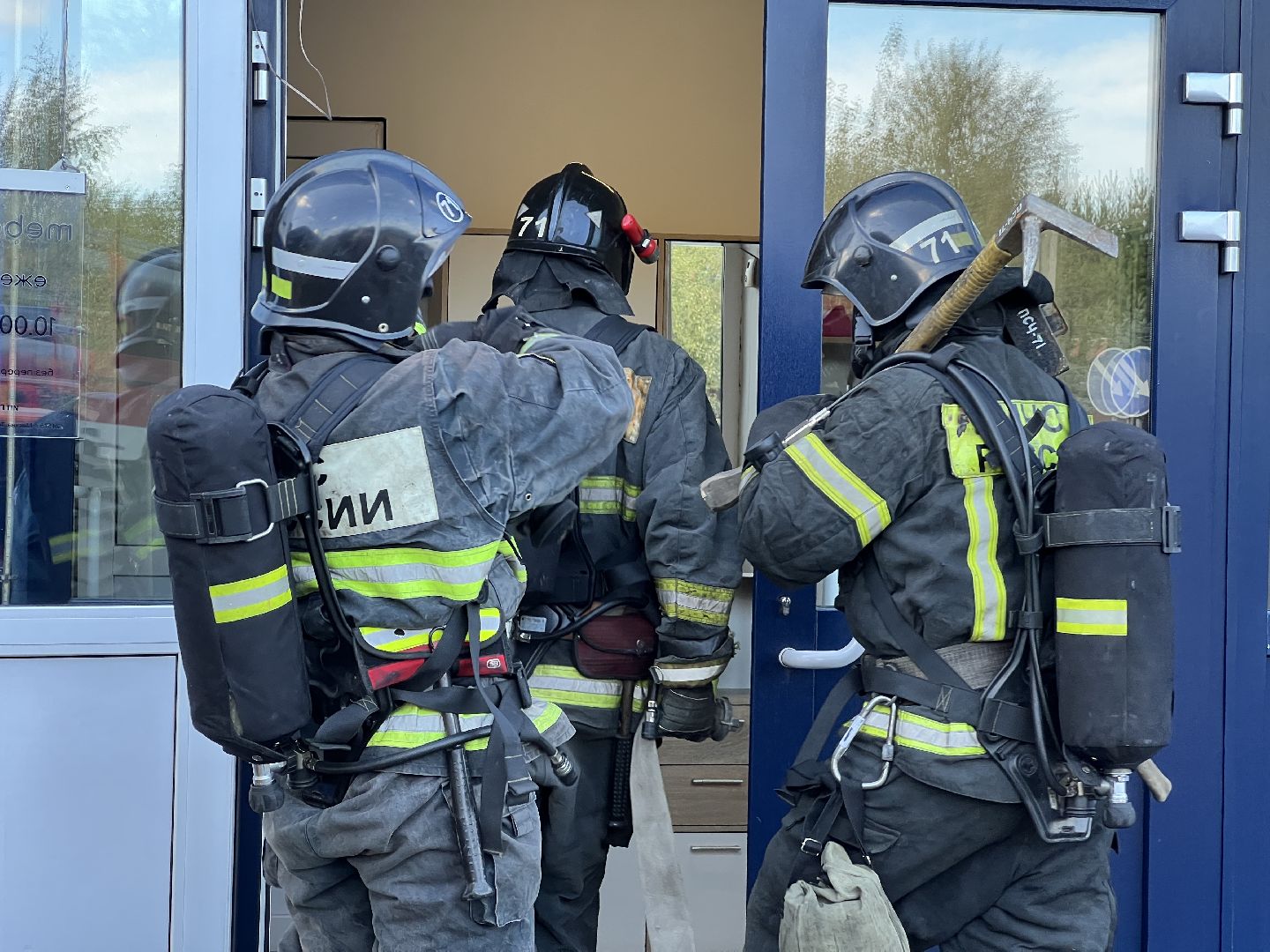 Химки, эвакуация, пожарные, МЧС, тренировочная эвакуация