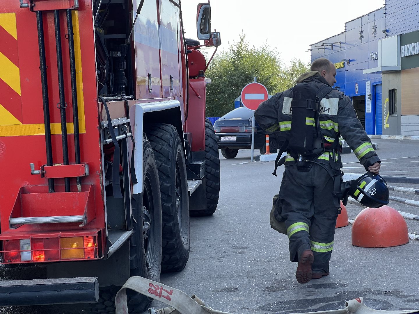 Химки, эвакуация, пожарные, МЧС, тренировочная эвакуация