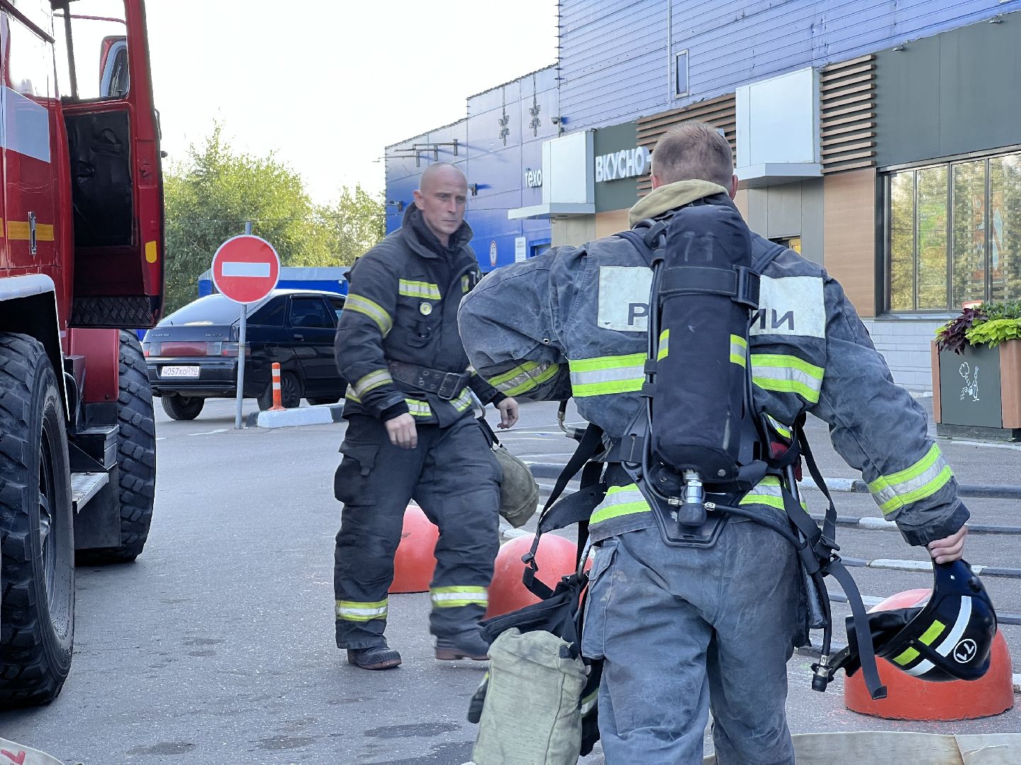 Химки, эвакуация, пожарные, МЧС, тренировочная эвакуация