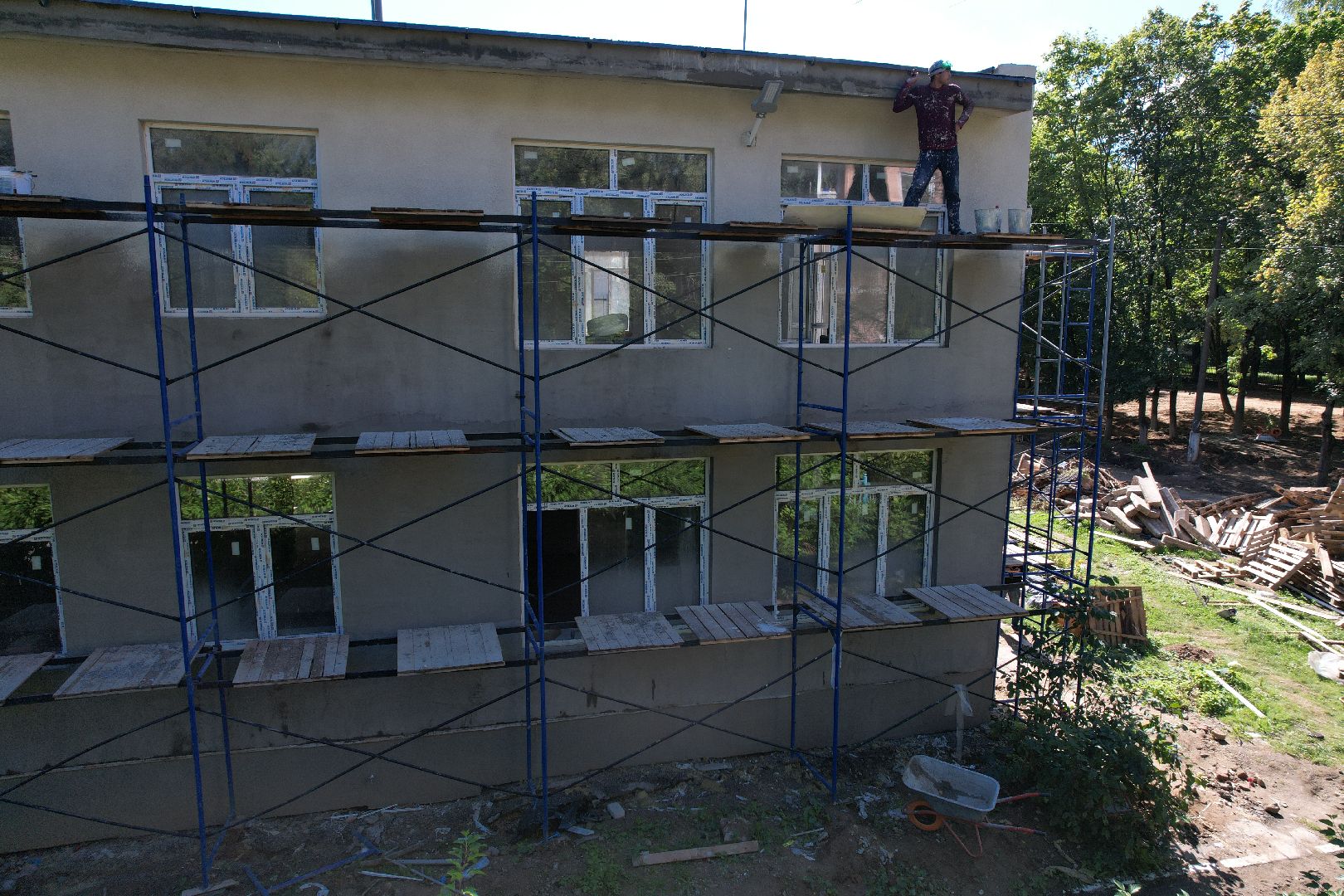 садик, учеба,королёв, видео с коптера,