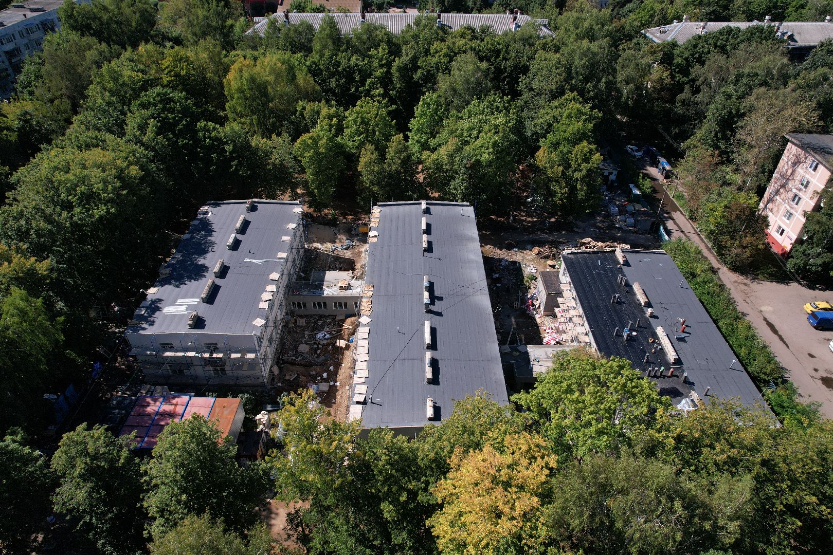 садик, учеба,королёв, видео с коптера,