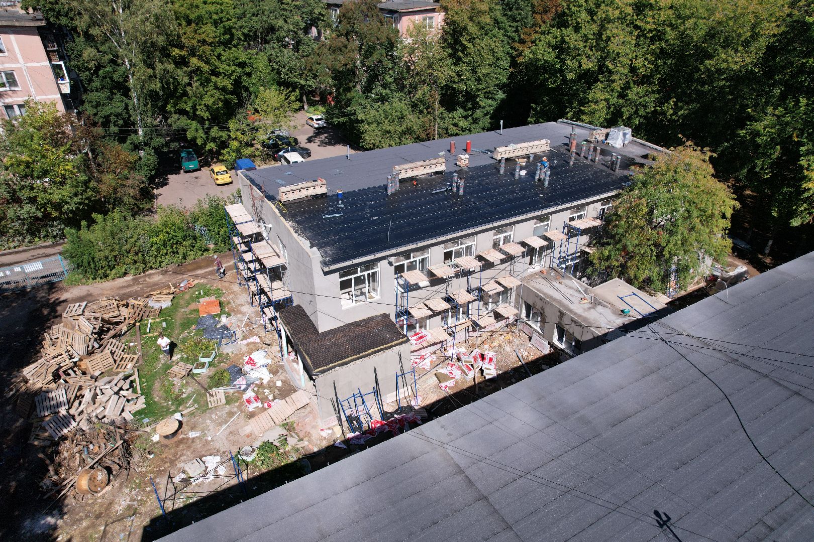 садик, учеба,королёв, видео с коптера,