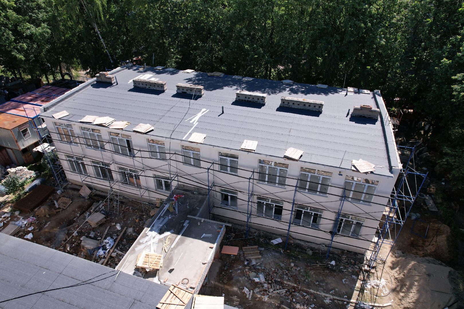 садик, учеба,королёв, видео с коптера,