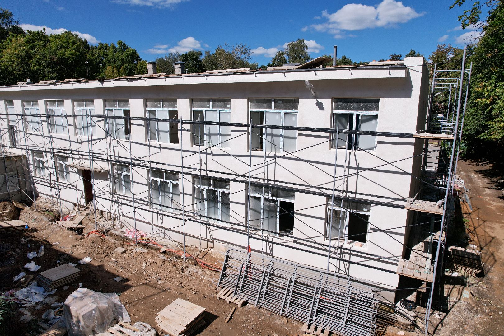 садик, учеба,королёв, видео с коптера,