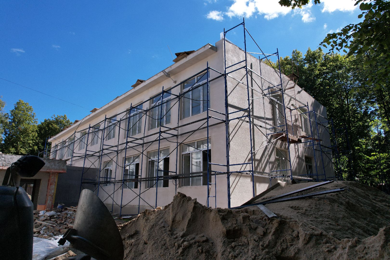 садик, учеба,королёв, видео с коптера,