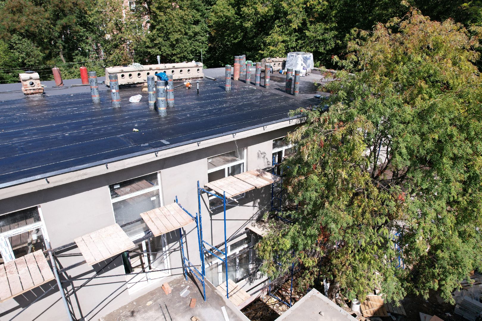 садик, учеба,королёв, видео с коптера,