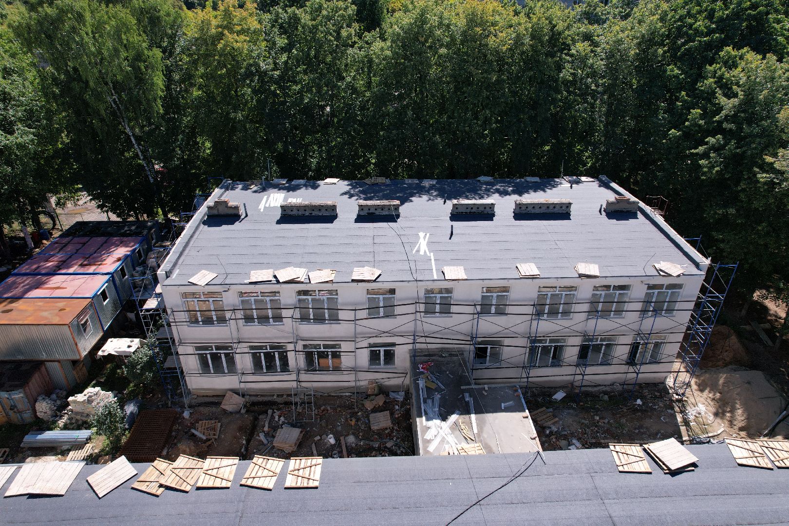 садик, учеба,королёв, видео с коптера,