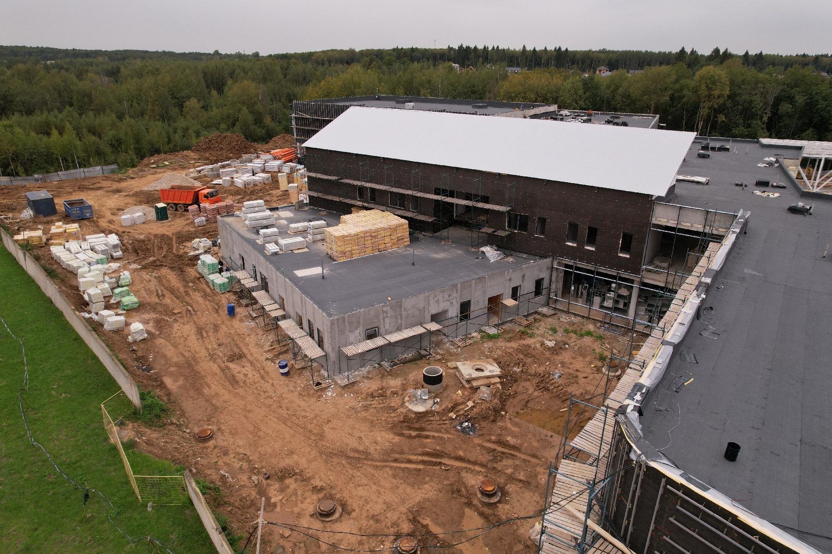 центр, глухие,строительство, видео с коптера,