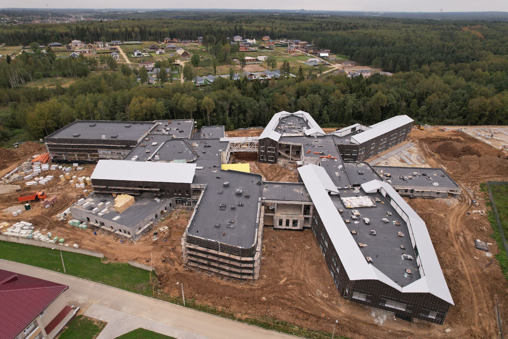 центр, глухие,строительство, видео с коптера,