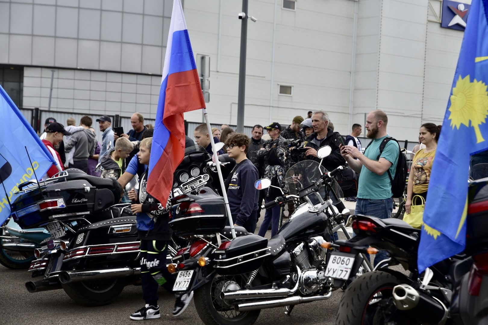 Солнечногорск, автопробег, мотоциклы, автомобили, флешмоб