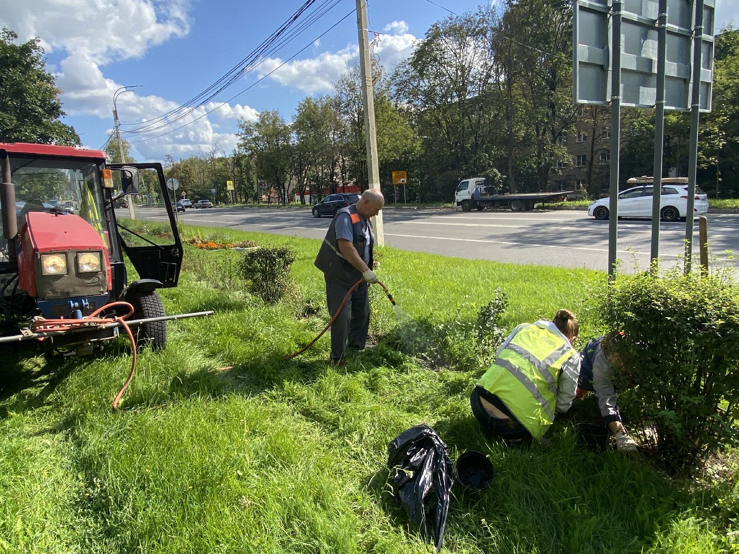 цветники, благоустройство, истра,