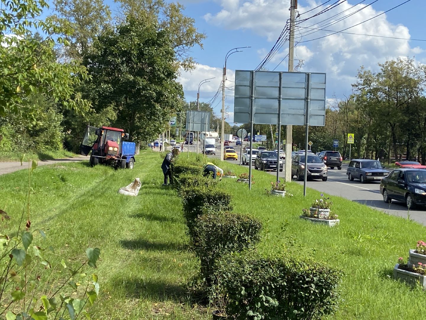 цветники, благоустройство, истра,