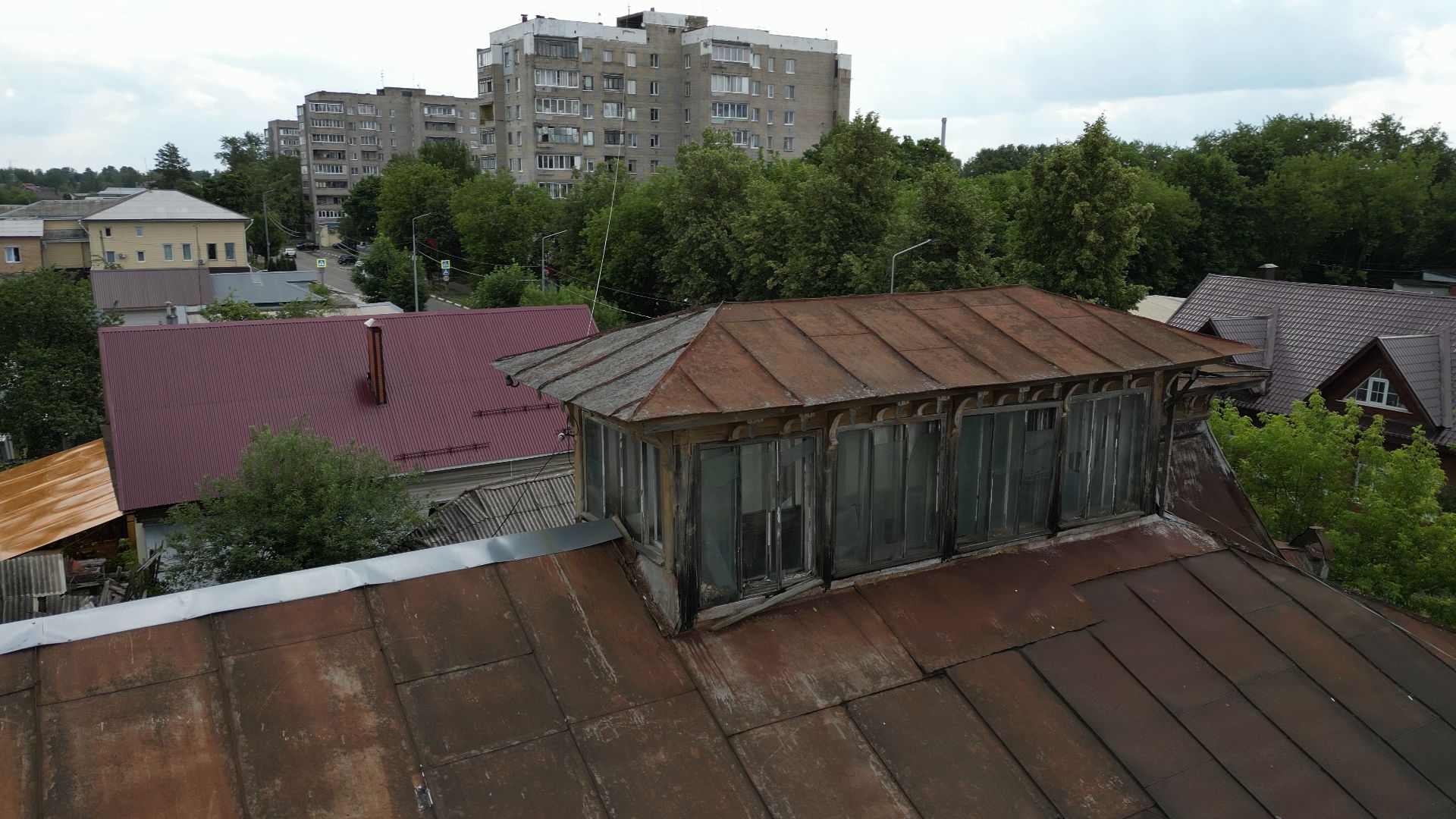 Дом, павловский посад,строение, видео с коптера,