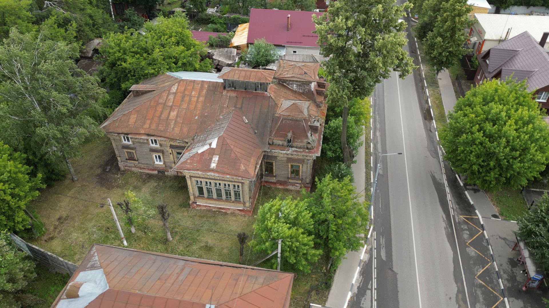 Дом, павловский посад,строение, видео с коптера,