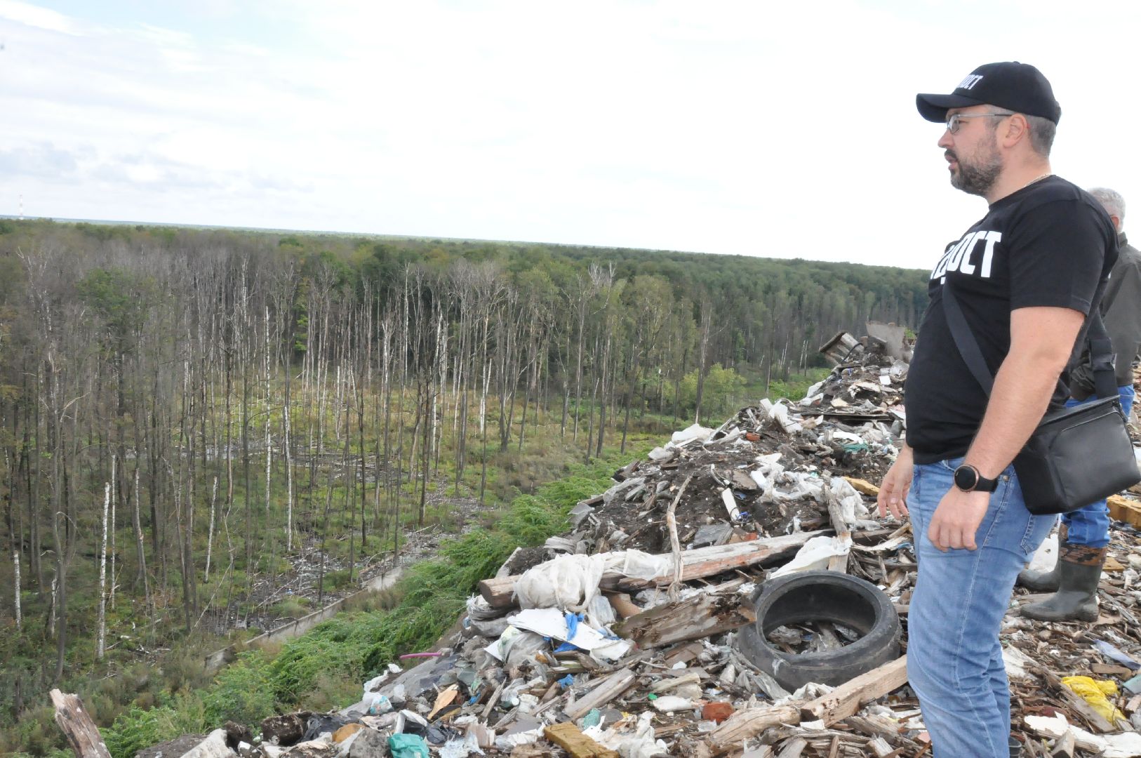 экология, полигон тбо съяново-1, серпухов, депутат-эколог, рекультивация, фильтрат, деревья,