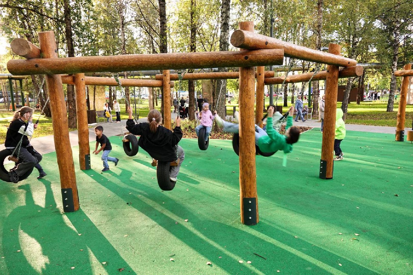 Сергиево-Посадский городской округ, Краснозаводск, Парк Победы, Благоустройство, Жители